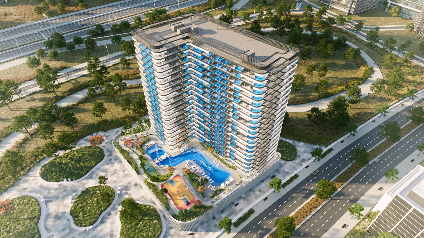 luxury-arial-view-samana-resorts-dubai-production-city 1 Bedroom Apartment Samana Resorts