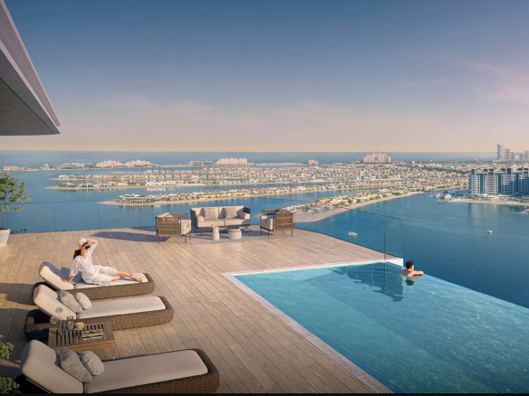 luxury beachfront apartment by emaar