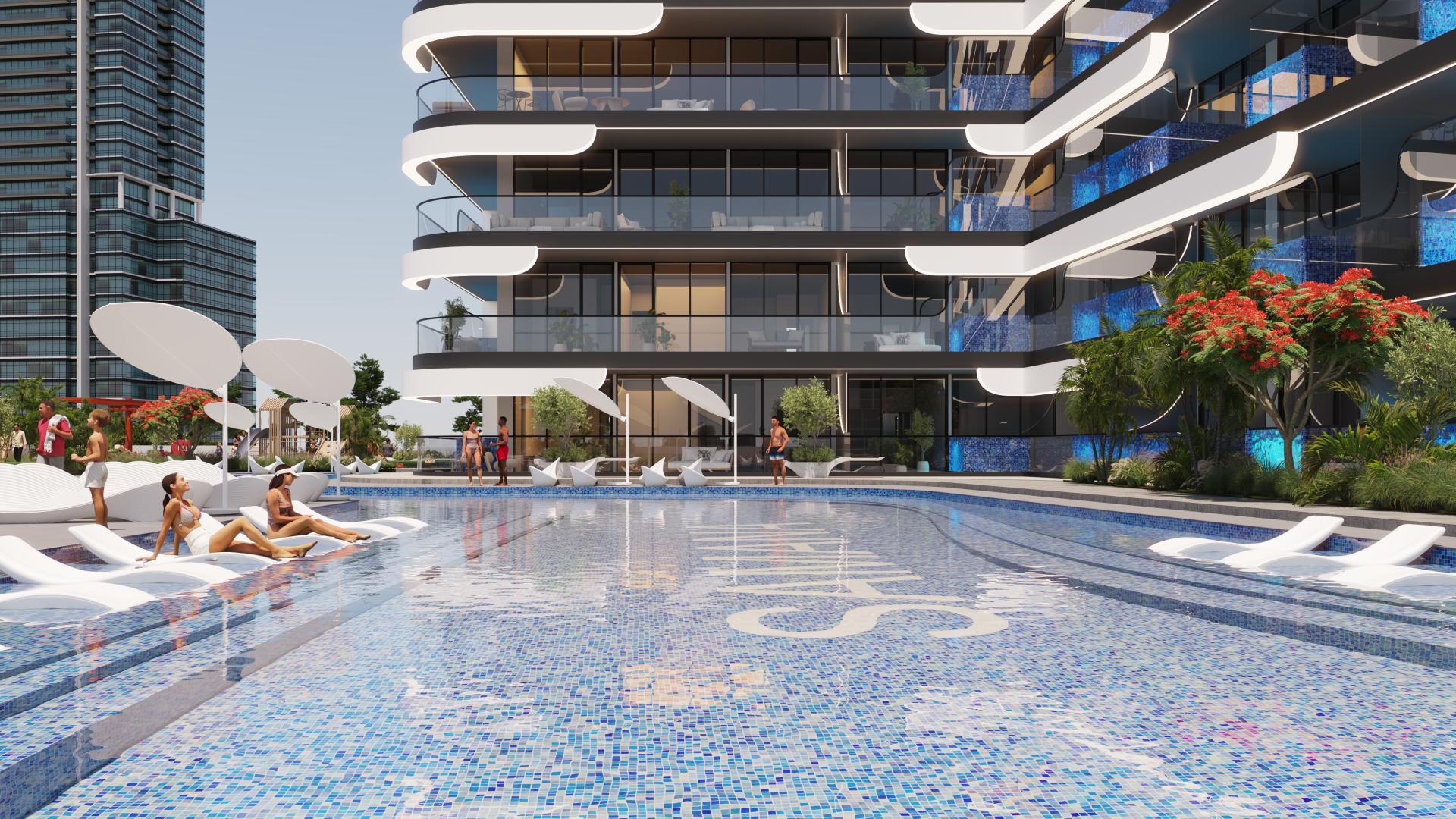 swimming-pool-samana-resorts-dubai-production-city 1 Bedroom Apartment Samana Resorts