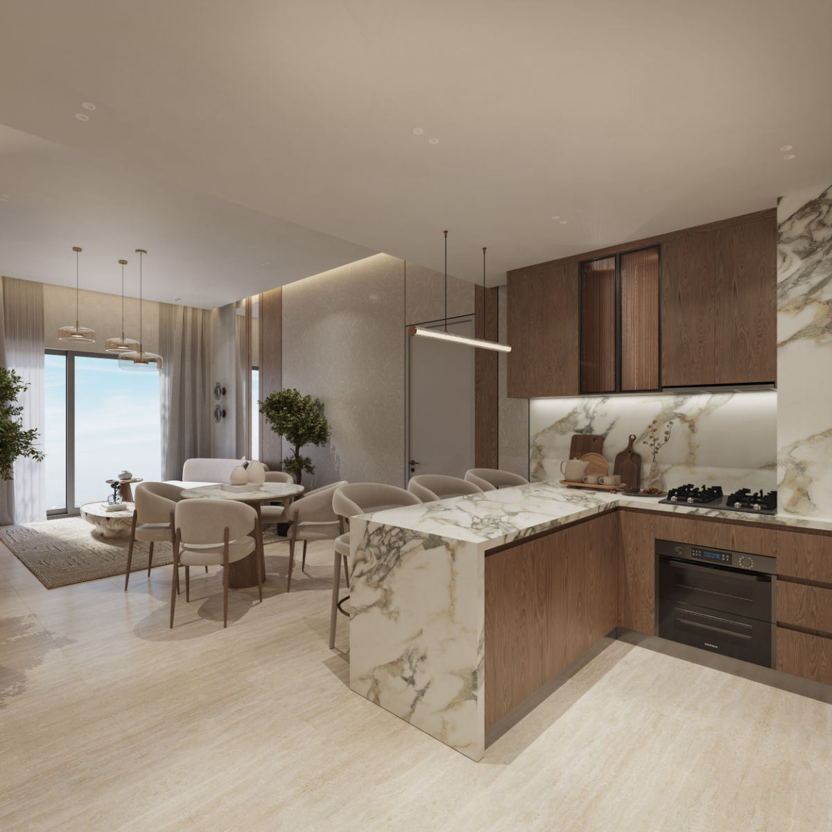 Mayfair Nexus – Apartment – 09 Mayfair Nexus 1 Bedroom Apartment in Wadi Al Safa 7, Dubai