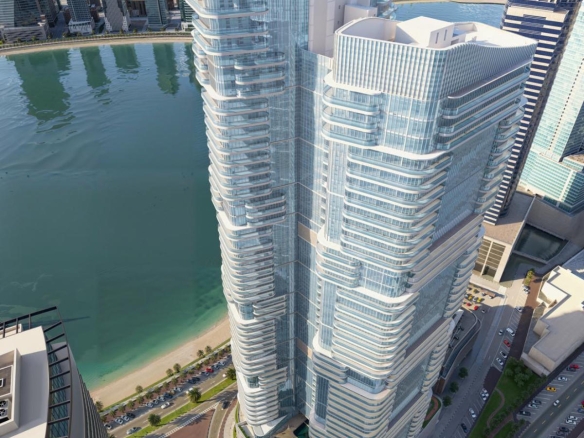 joud tower al mamzar building view from top side