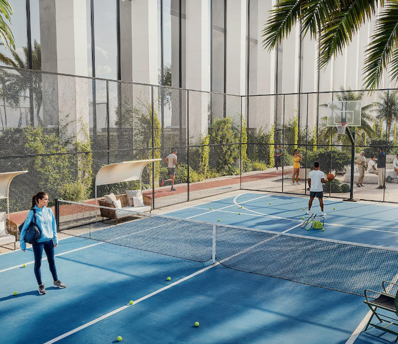 Tiger Sky Tower Tennis Court