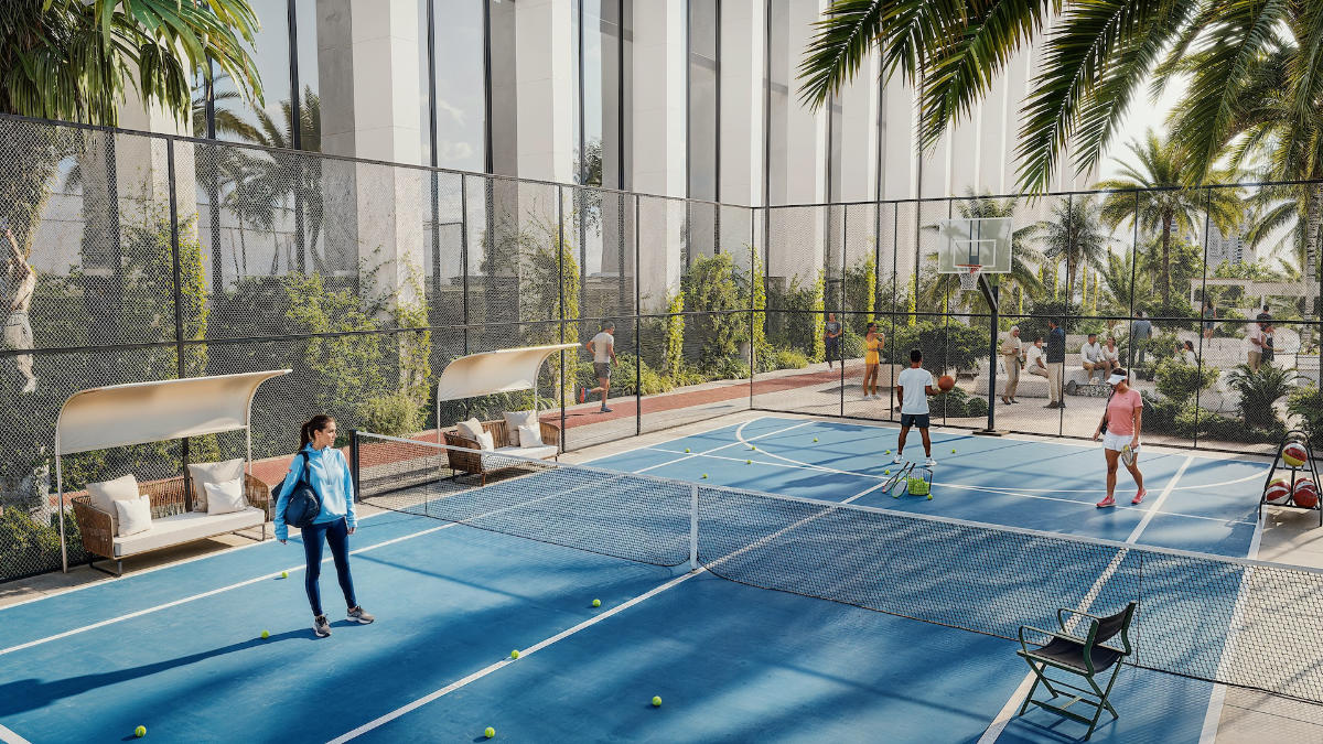 Tiger Sky Tower Tennis Court