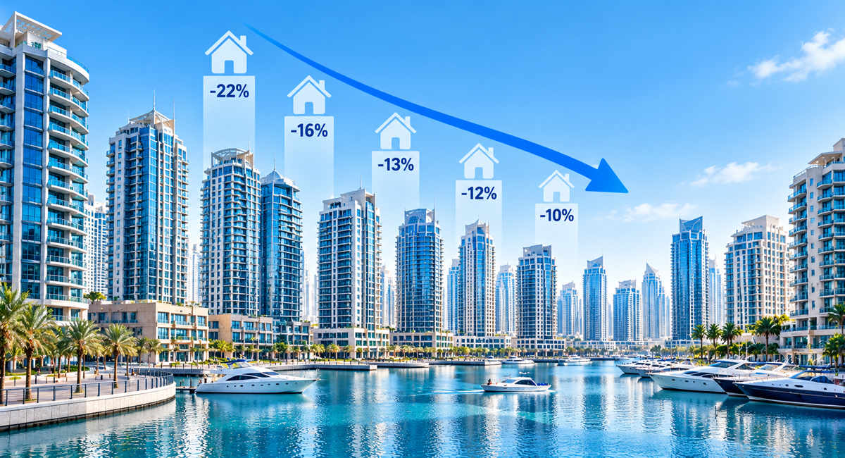Dubai rental market 2026 with residential apartments in Dubai Marina